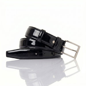 BELT BLACK PATENT LEATHER (120 cm)
