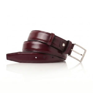 BELT BURGUNDY CALF LEATHER (120 cm)