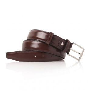 BELT MID BROWN CALF LEATHER (120 cm)